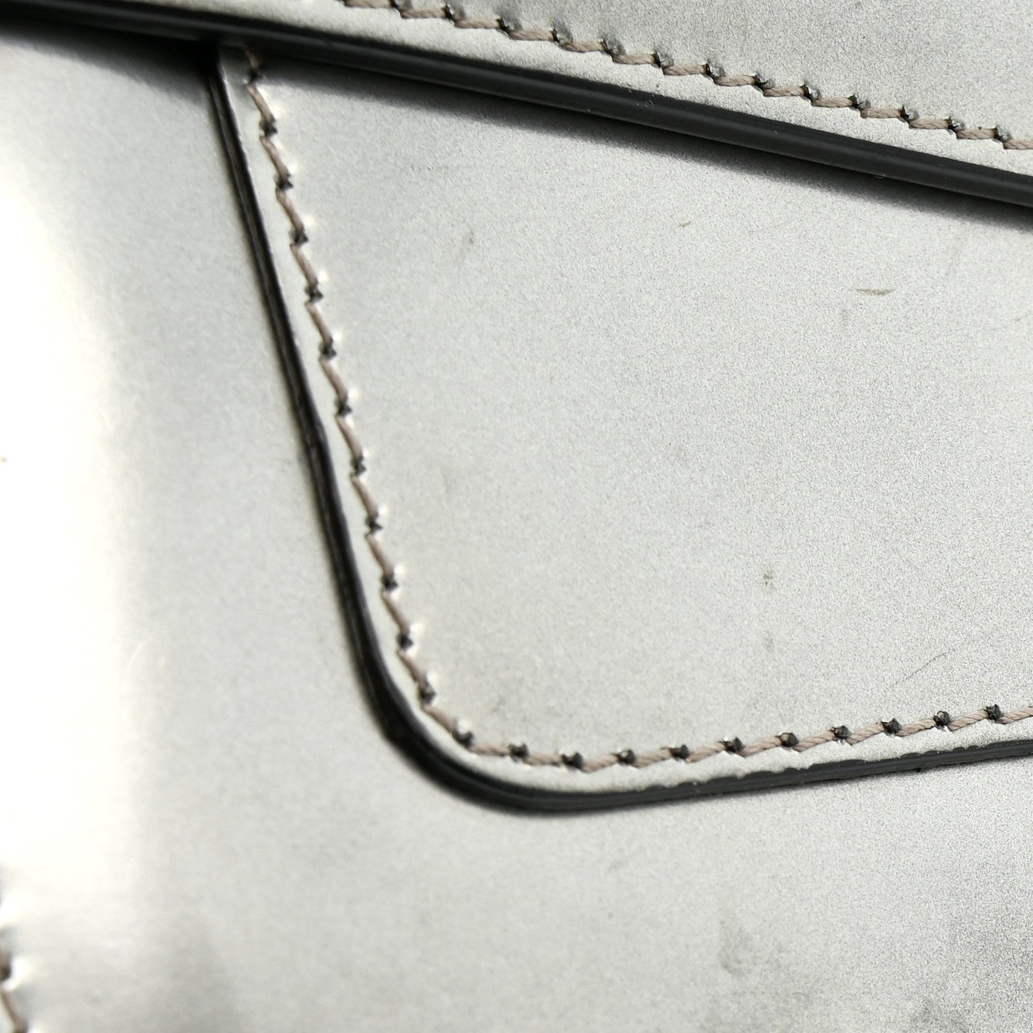 Metallic Calfskin Serpenti Forever Small Shoulder Bag Silver
