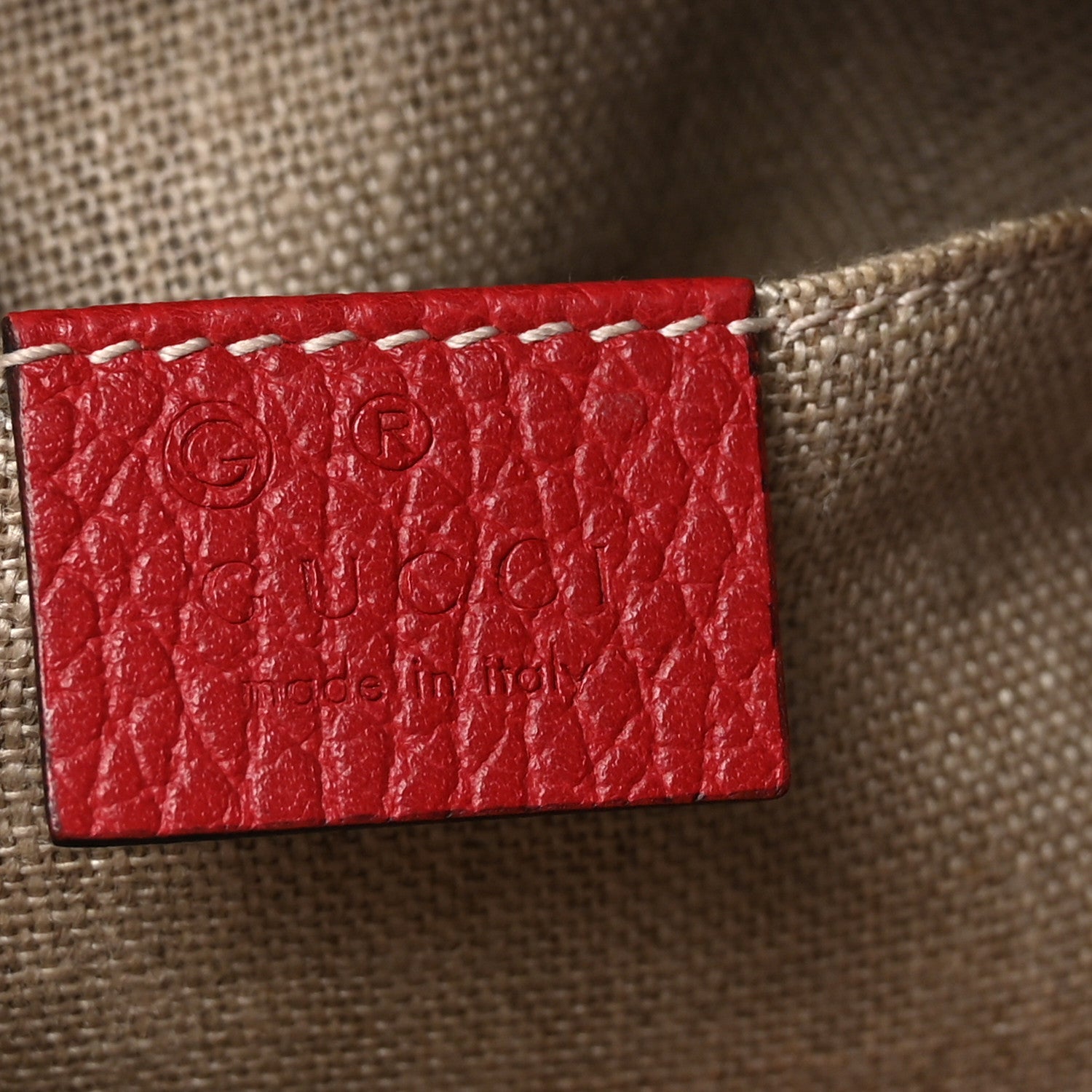 Monogram Mini Bree Messenger Bag Red