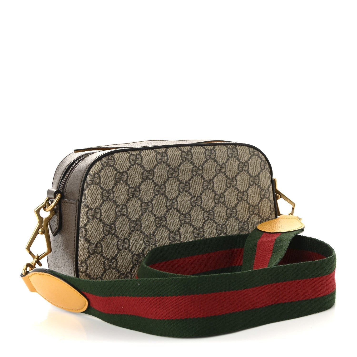 GG Supreme Monogram Web Neo Vintage Shoulder Bag Beige New Acero Crop
