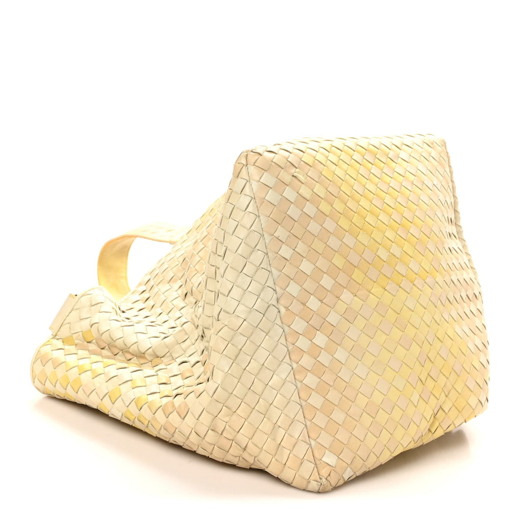 Nappa Intrecciato Nuance Bucket Ombre Tote Yellow