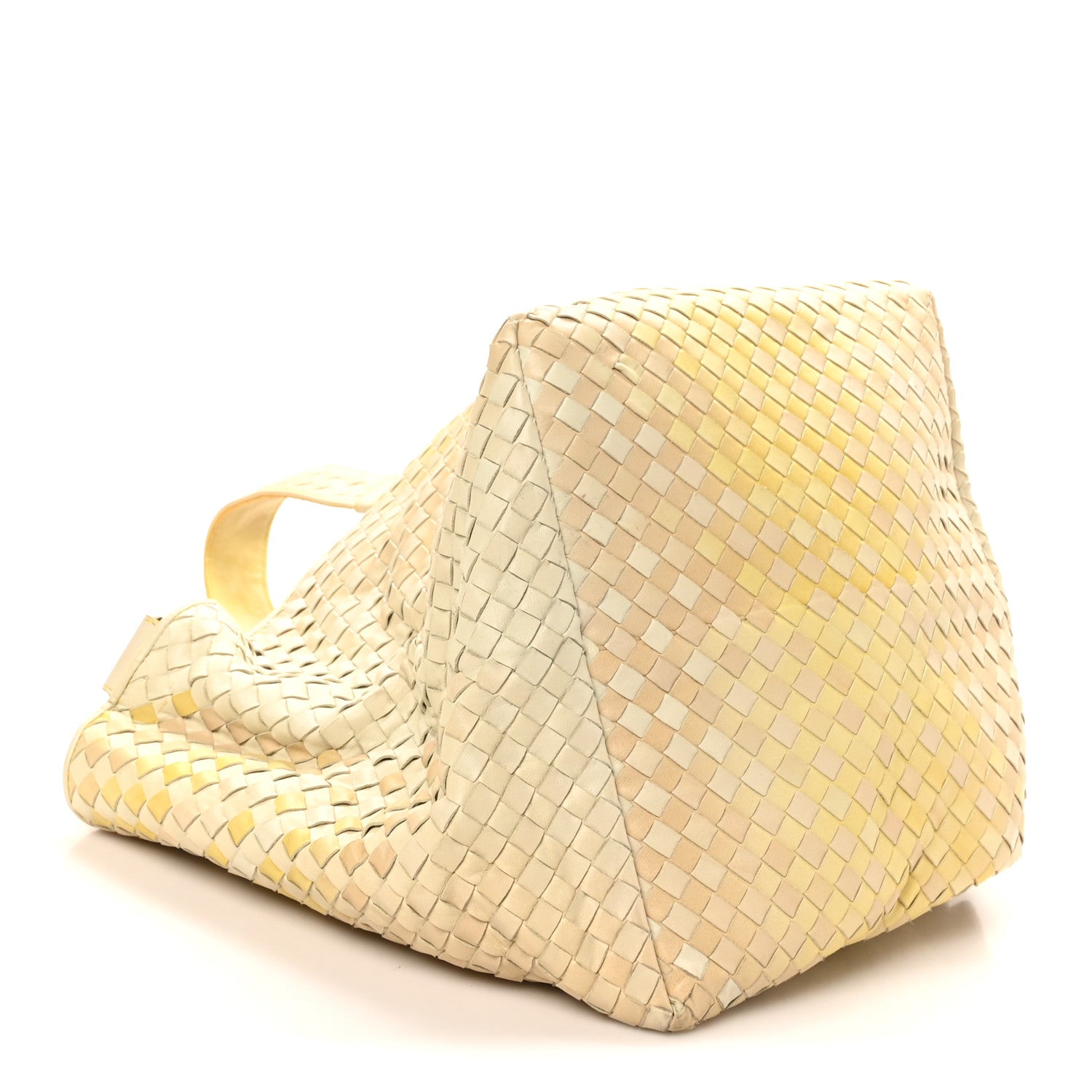 Nappa Intrecciato Nuance Bucket Ombre Tote Yellow
