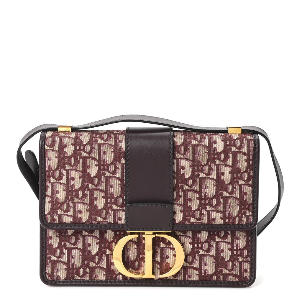 Oblique 30 Montaigne Flap Bag Burgundy