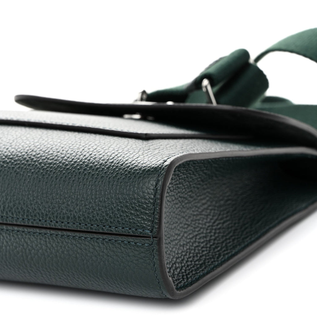 Small Classic Grain Calfskin New Antony Messenger Crossbody Mulberry Green