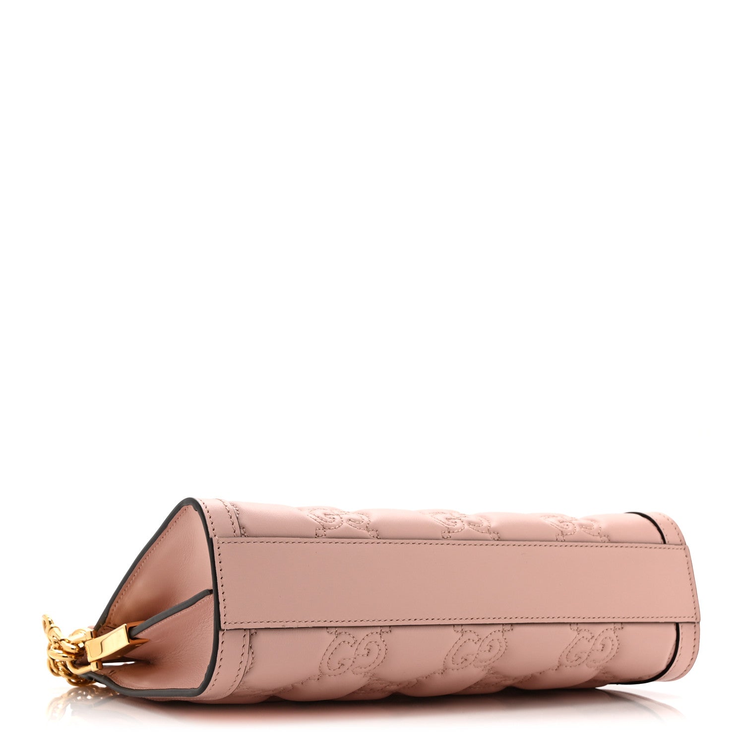 Calfskin GG Matelasse Small Slim Chain Shoulder Bag Perfect Pink Natural