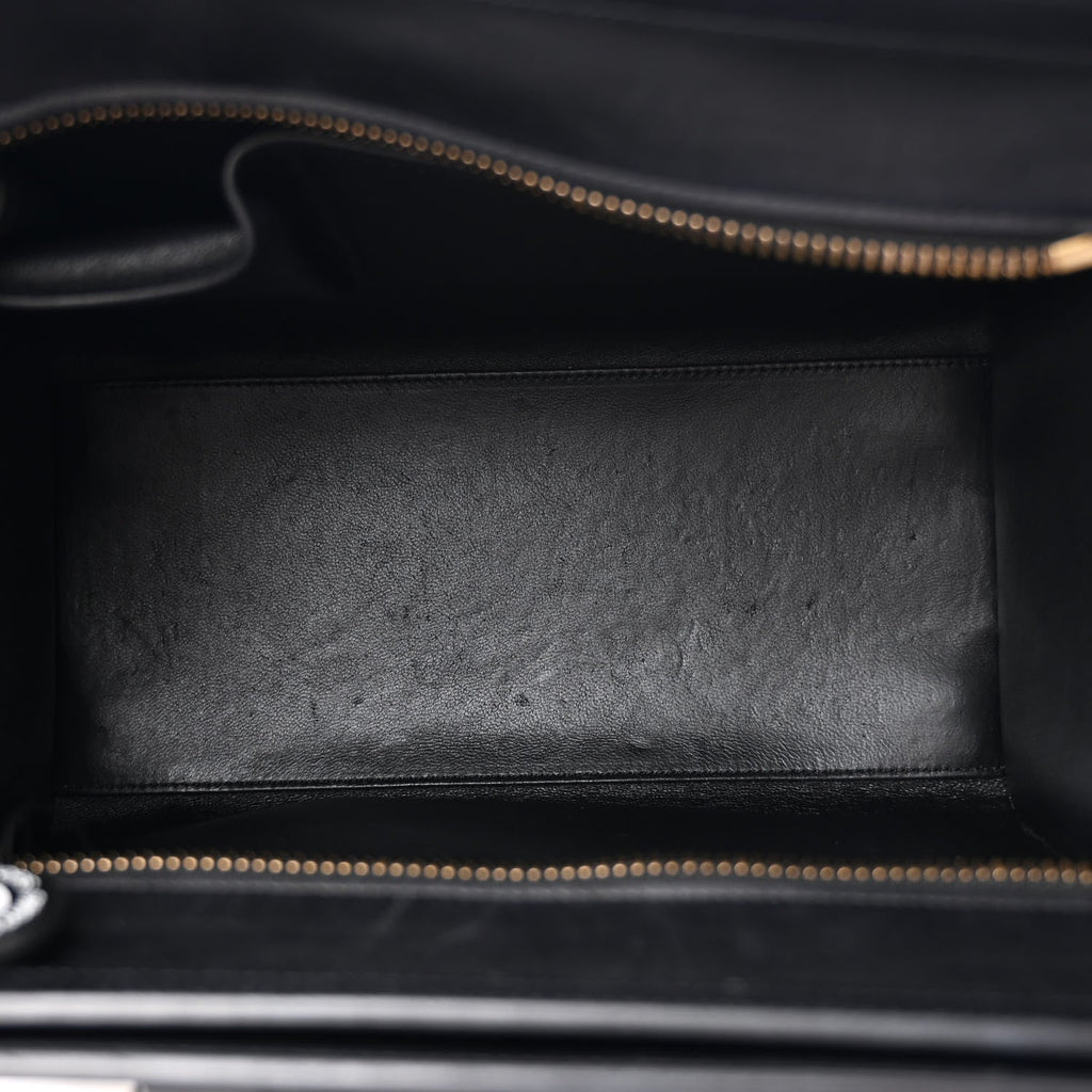 Canvas Smooth Calfskin Micro Tri-Color Luggage Carmin