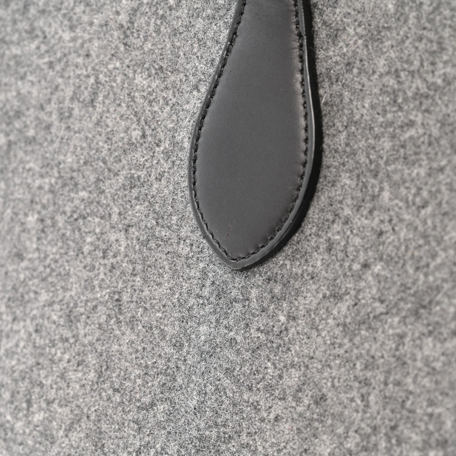 Felt Calfskin Medium Tie Knot Tote Grey Black