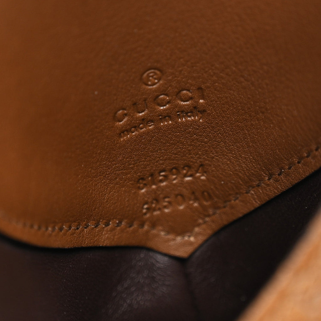 GG Suede B Large Shoulder Bag Brown