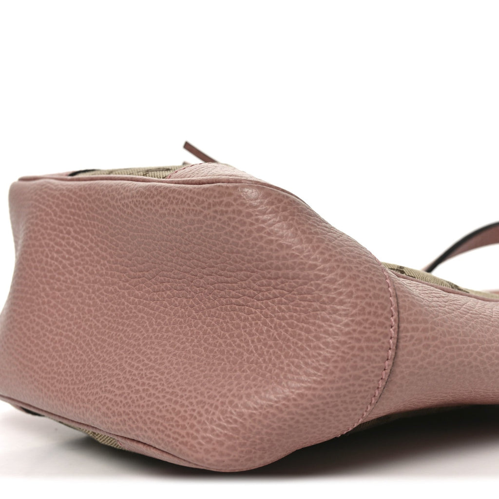 Monogram Small Bree Tote Beige Soft Pink