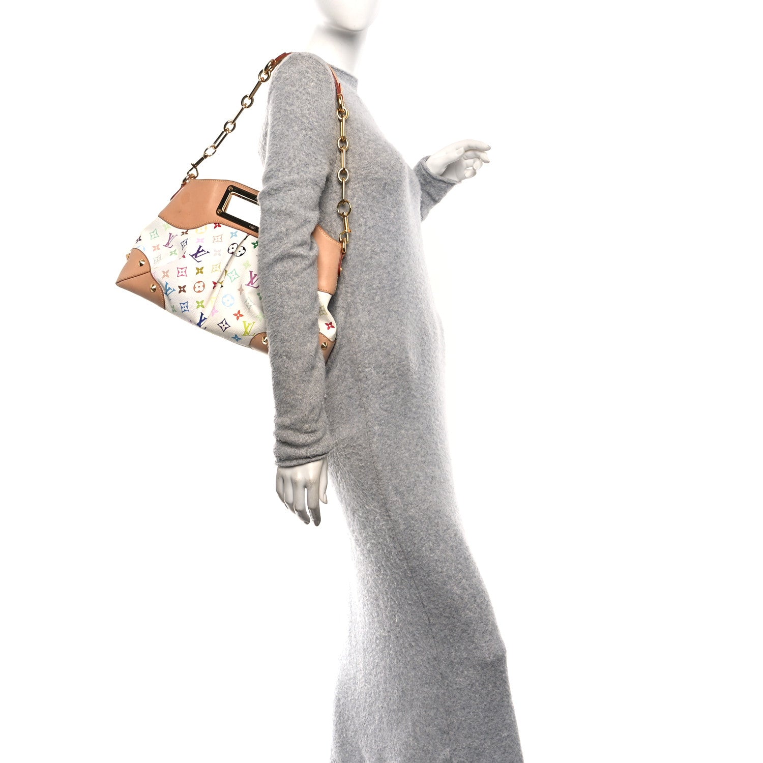 Monogram Multicolor Judy MM White