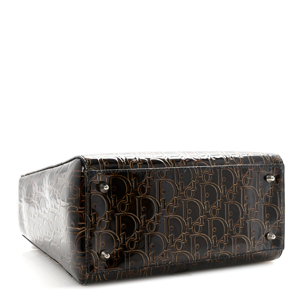 Patent Ultimate Medium Lady Dior Brown