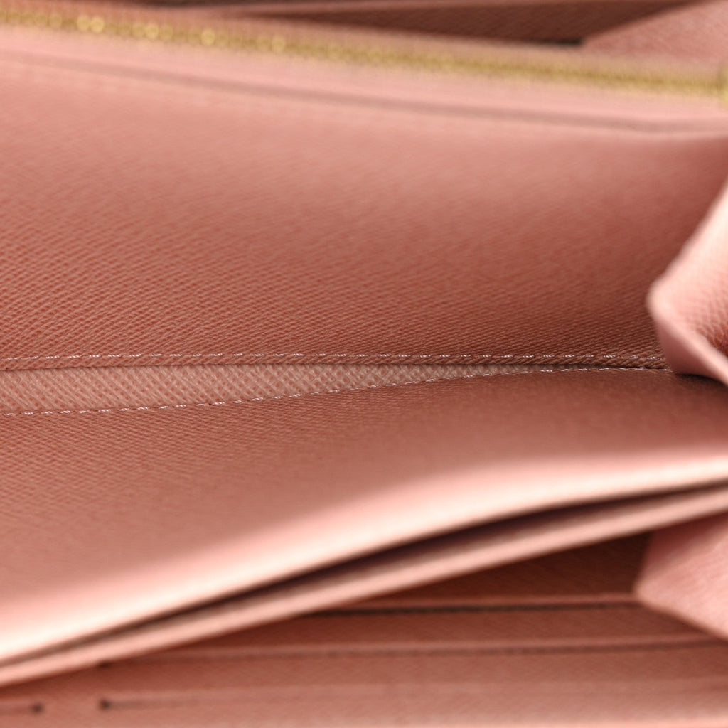 Damier Azur Zippy Wallet Rose Ballerine