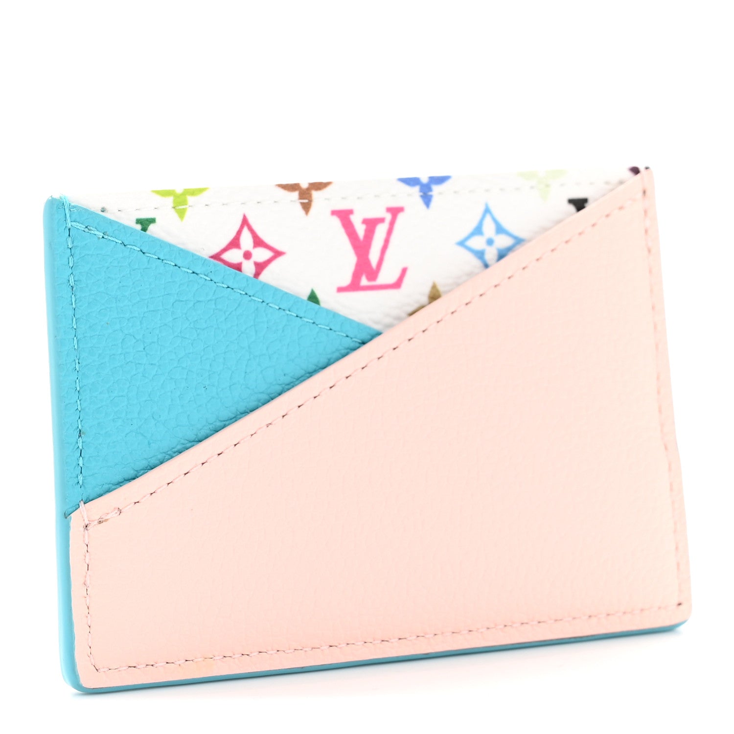 LV X TM Monogram Multicolor Criss-Cross  Holder Kabira Blue Rose