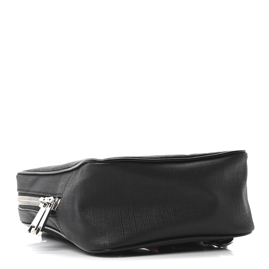 GG Supreme Monogram Web Belt Bag Black Grey