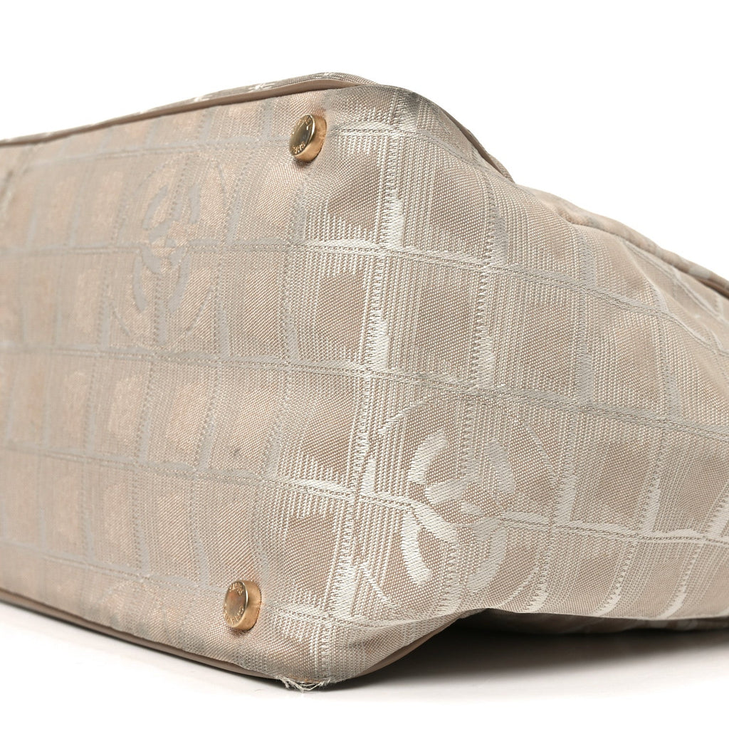 Nylon Medium Travel Tote Beige