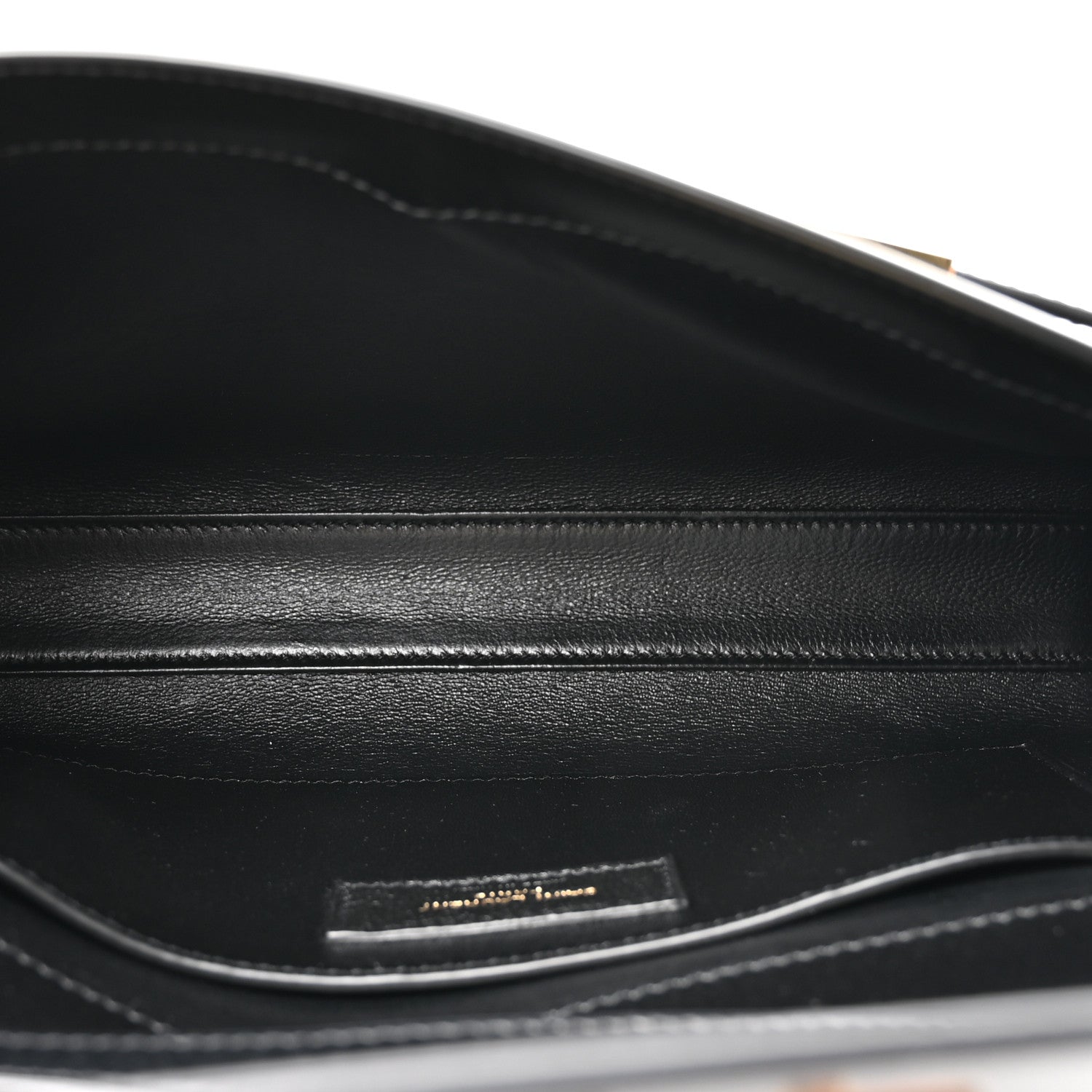 Smooth Calfskin Small Manhattan Shoulder Bag Black