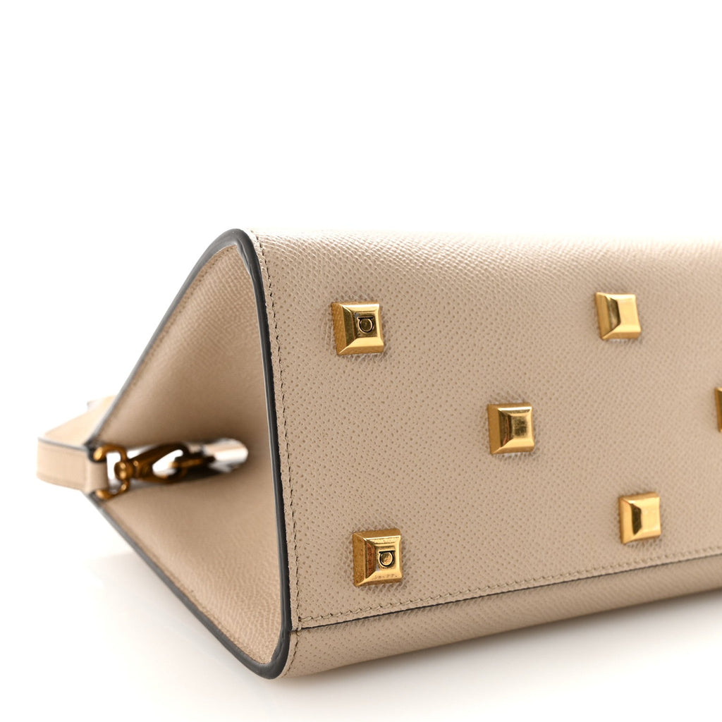 Calfskin Small The Studio Box Bag Daino