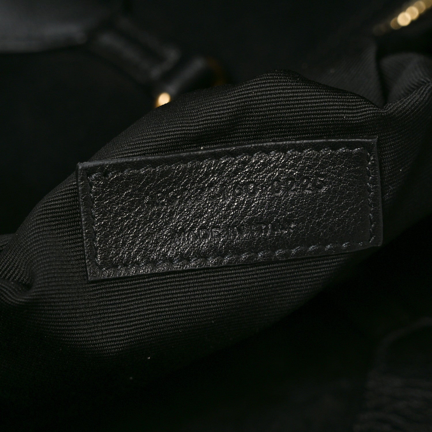 Santorini Lux Calfskin Y Drawstring Tote Black