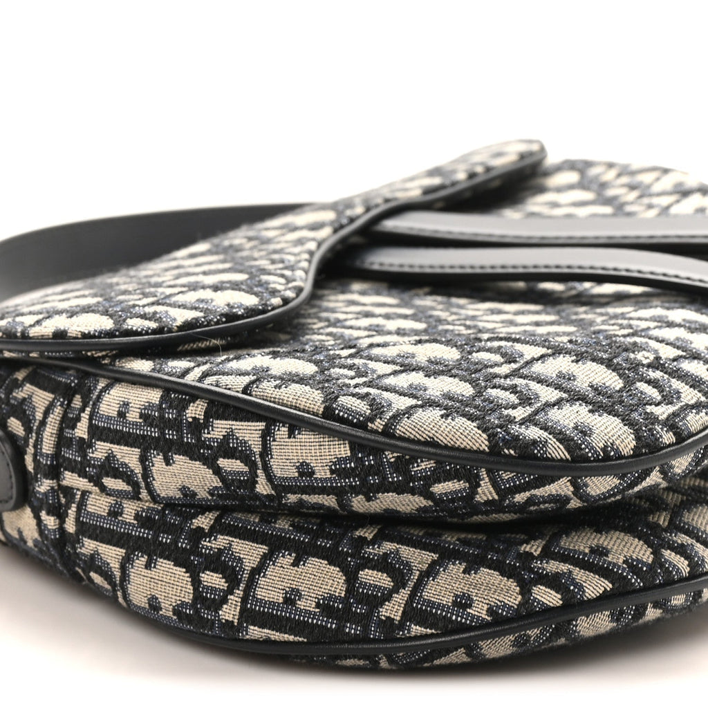 Oblique Saddle Bag Blue