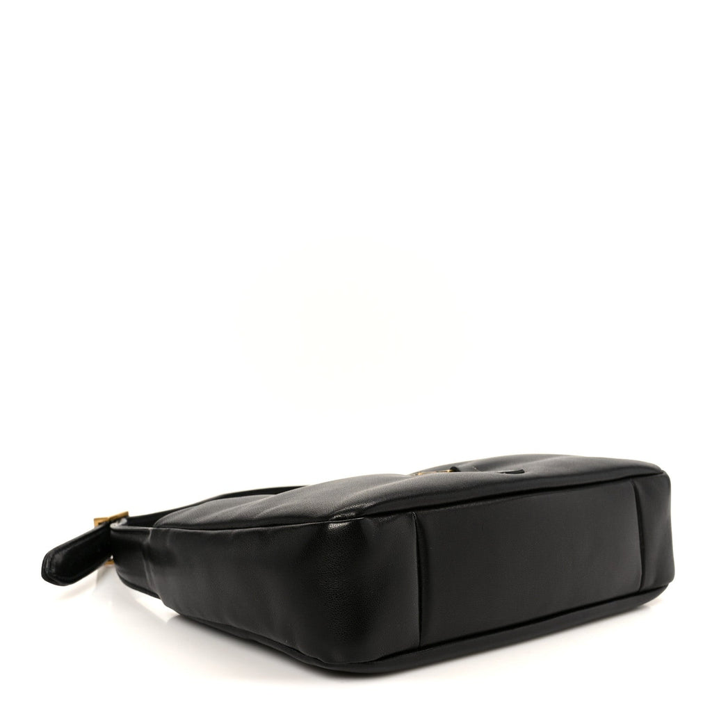 Padded Lambskin Le 5 A 7 Hobo Black