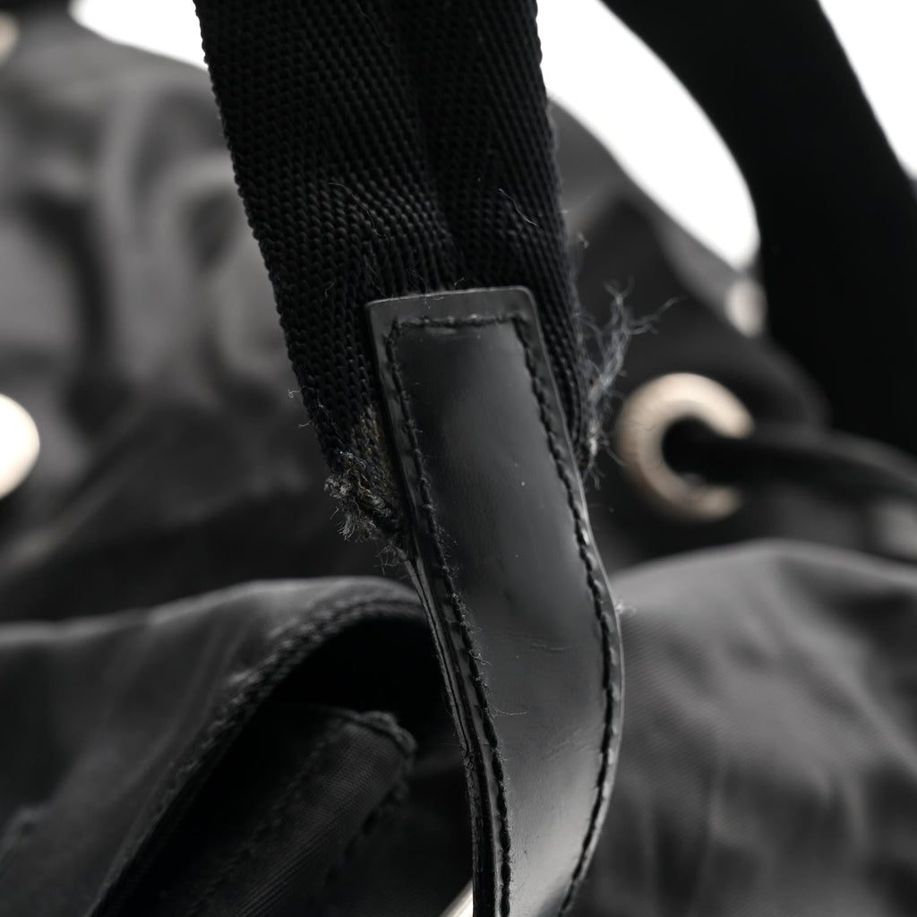 Nylon Vela Medium Backpack Black