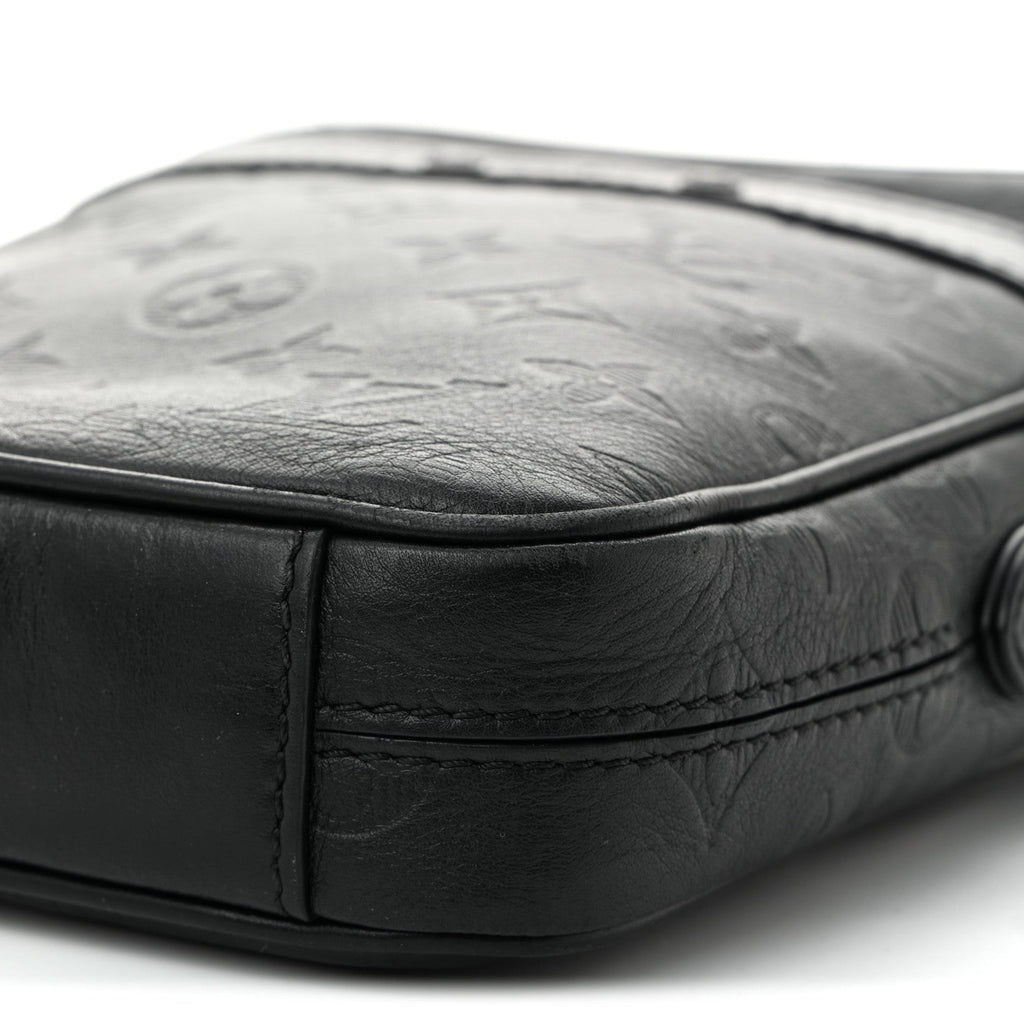 Calfskin Monogram Shadow Danube PM Black