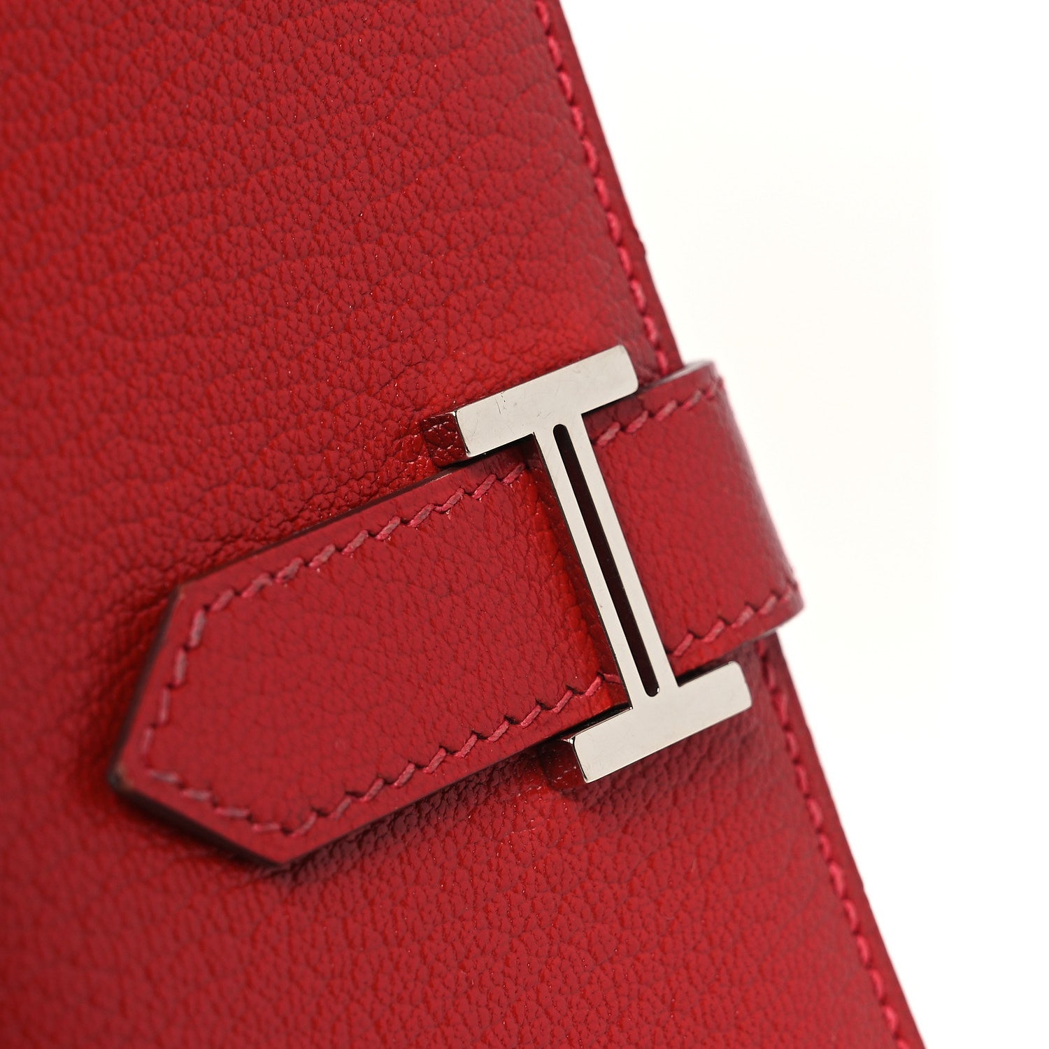 Chevre Mysore Bearn  Holder Wallet Rouge Casaque