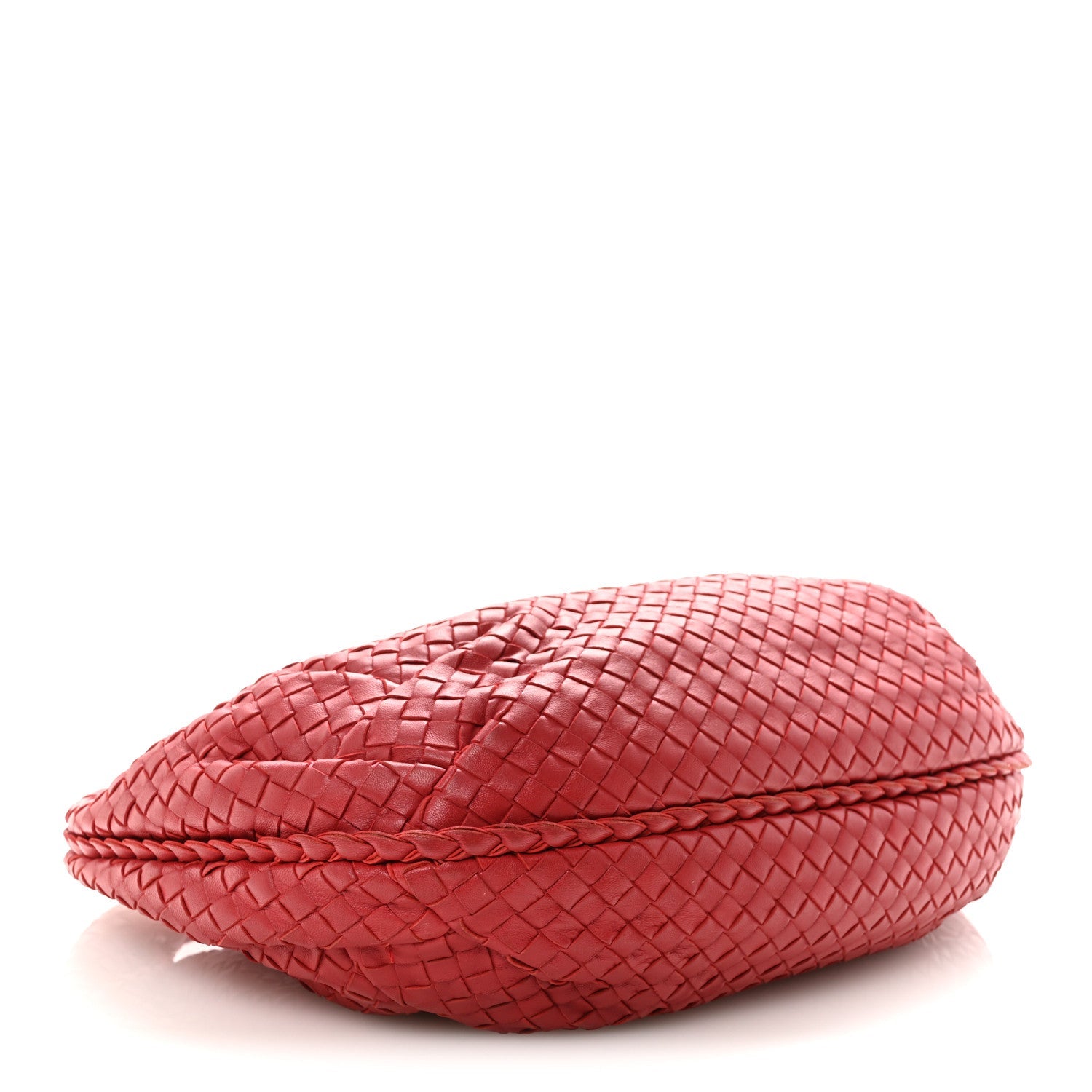 Nappa Intrecciato Medium Belly Veneta Hobo Rust