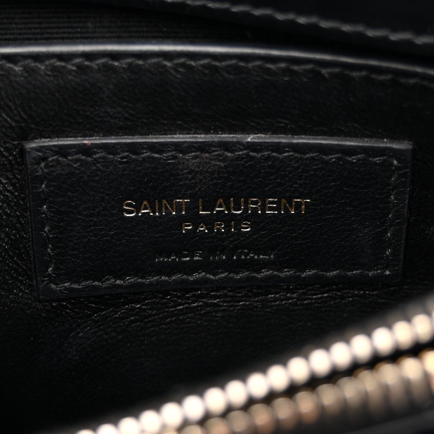 Calfskin Y Quilted Monogram Small Loulou Chain Satchel Black