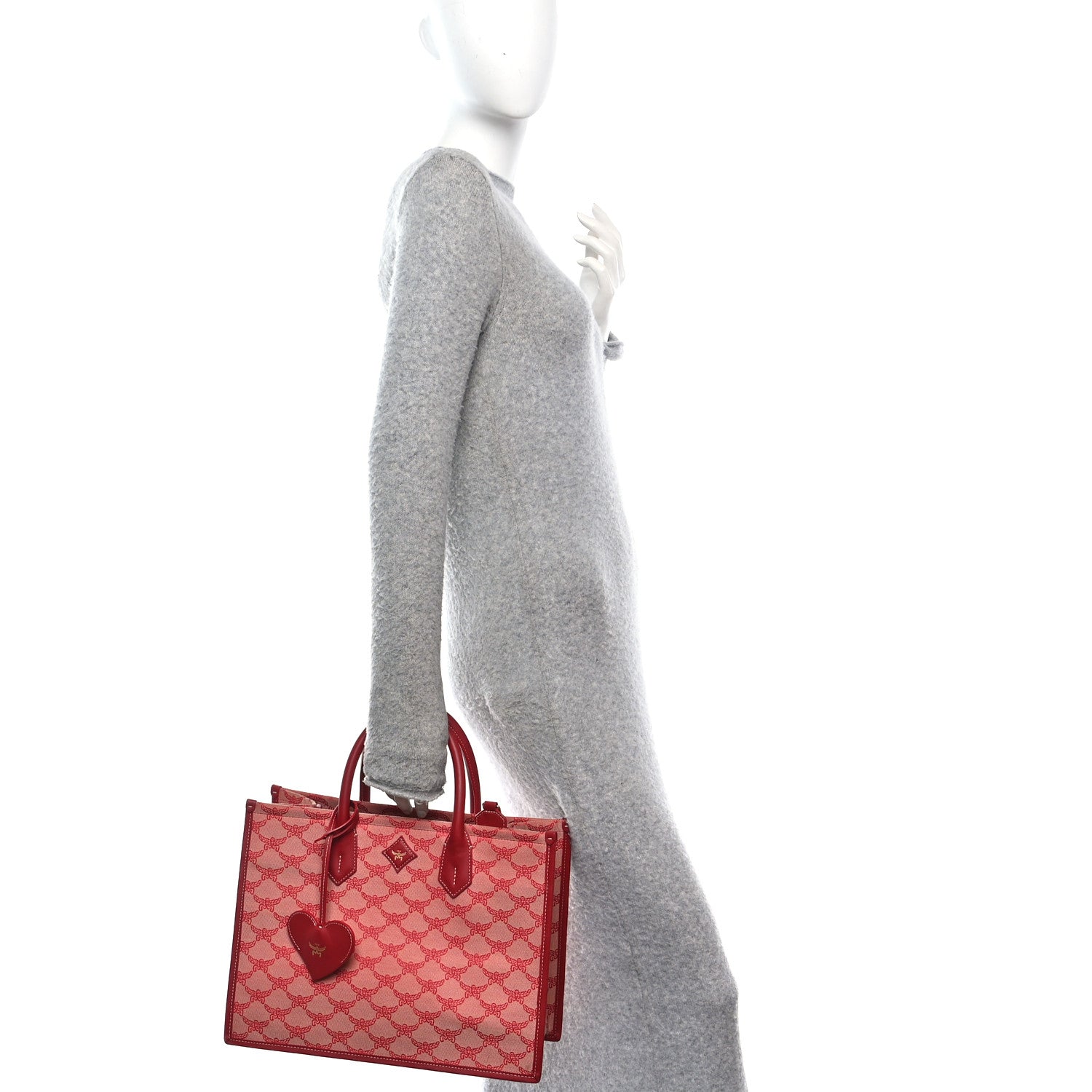 Lauretos Nappa Medium Himmel Shopper Tote Red