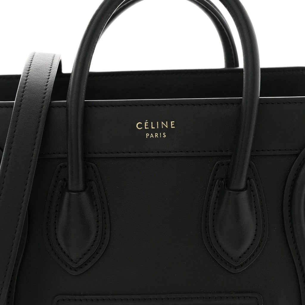 Smooth Calfskin Nano Luggage Black