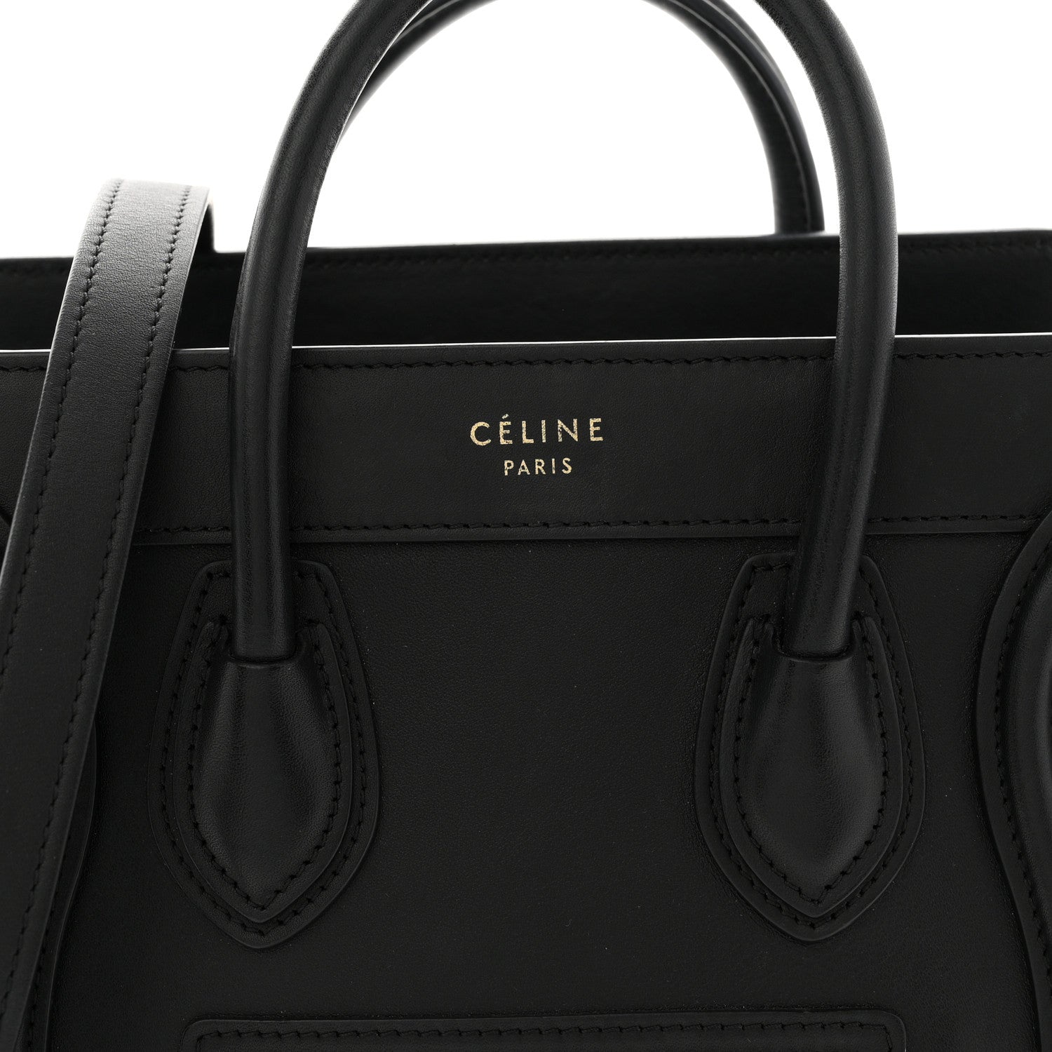 Smooth Calfskin Nano Luggage Black