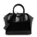 Shiny Lord Calfskin Mini Antigona Black