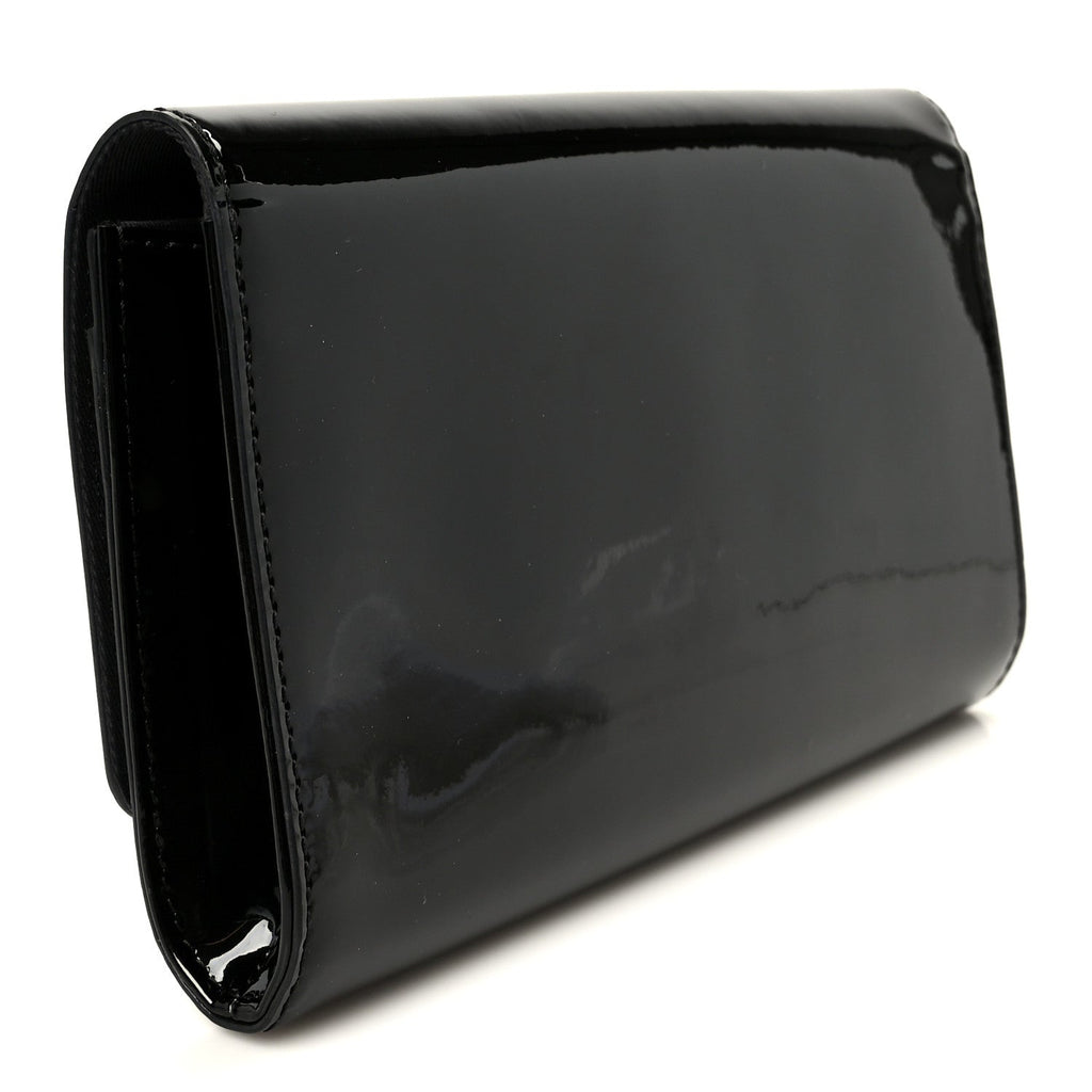 Patent Louise EW Clutch Black