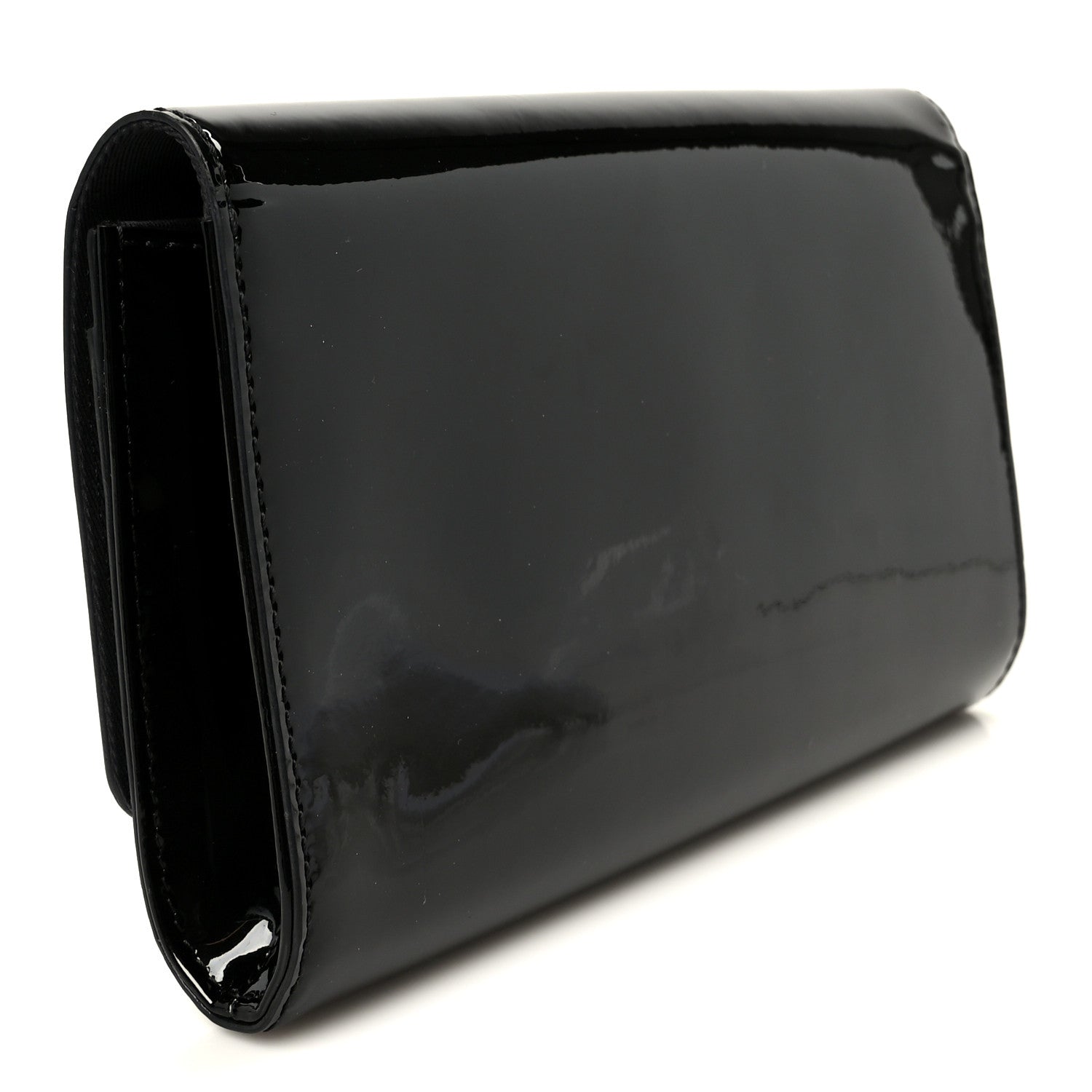 Patent Louise EW Clutch Black