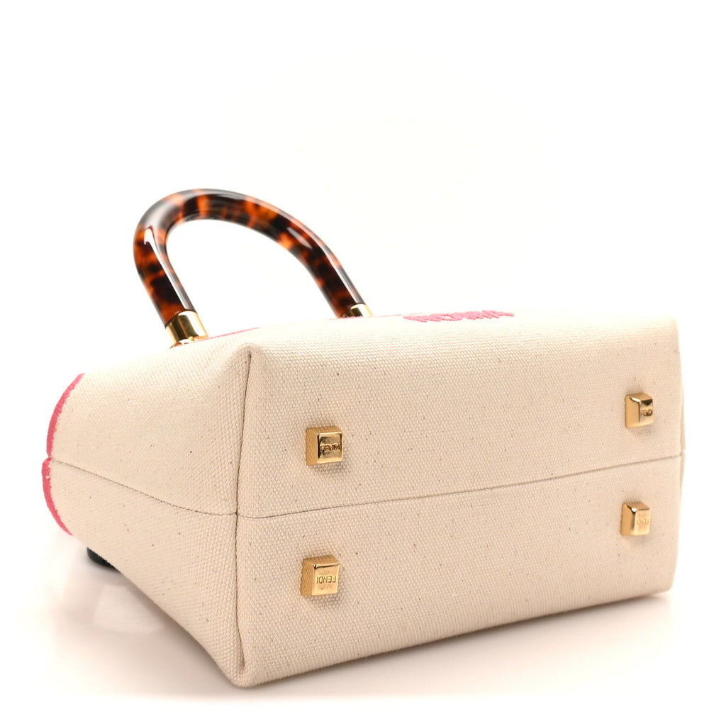 Canvas Vitello King Plexiglass Logo Embroidered Mini By The Way Top Handle Boston Bag Grezzo Pink Dalia
