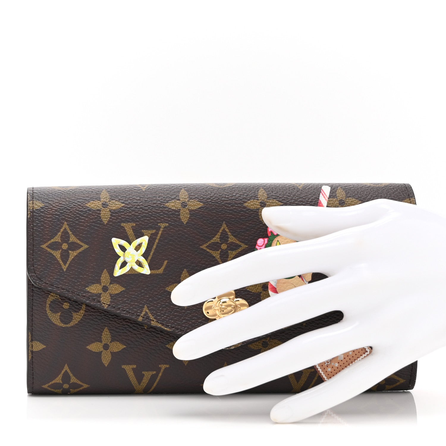 Monogram Candy Factory Sarah Wallet Candy Red