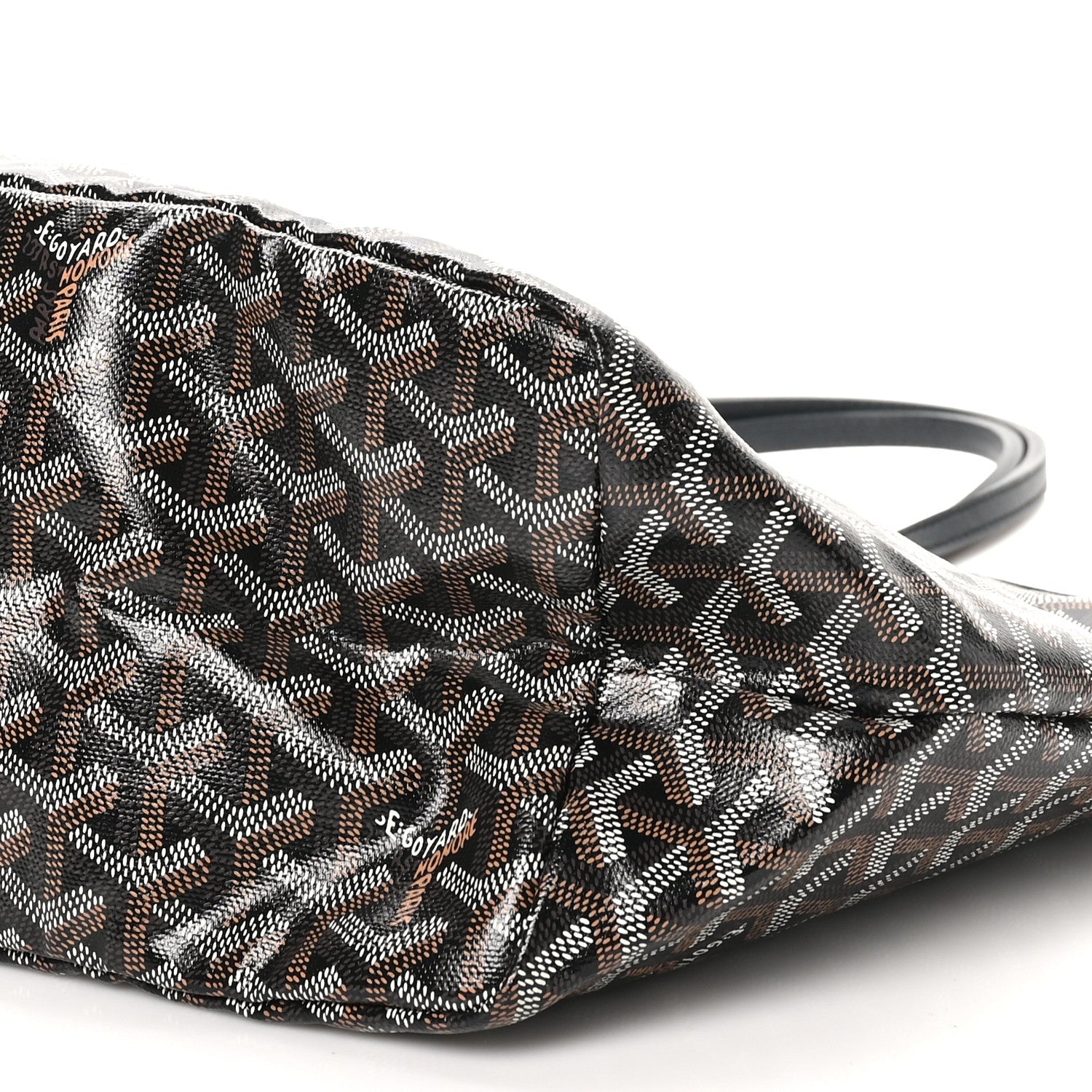 Goyardine Coeur Saint Louis PM Black