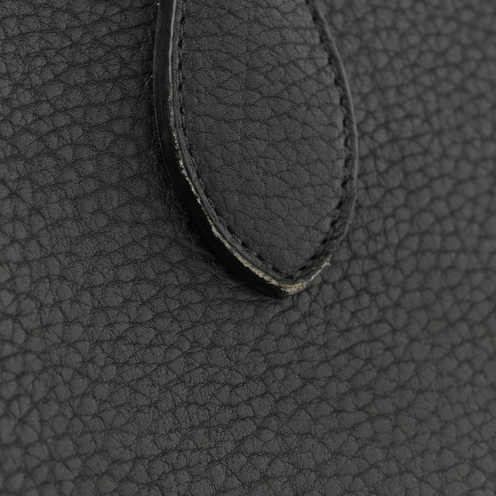 Crisped Calfskin Mini Tie Knot Tote Black