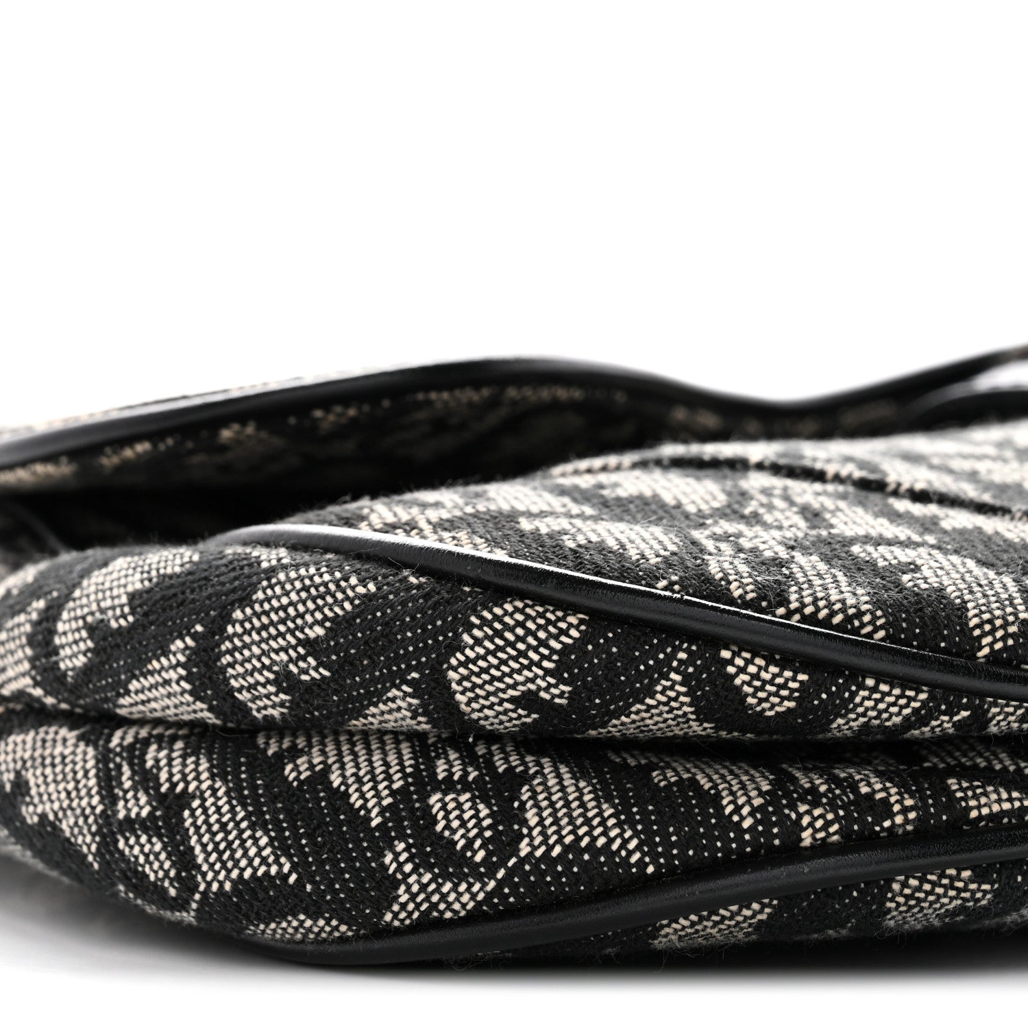 Monogram Saddle Bag Black