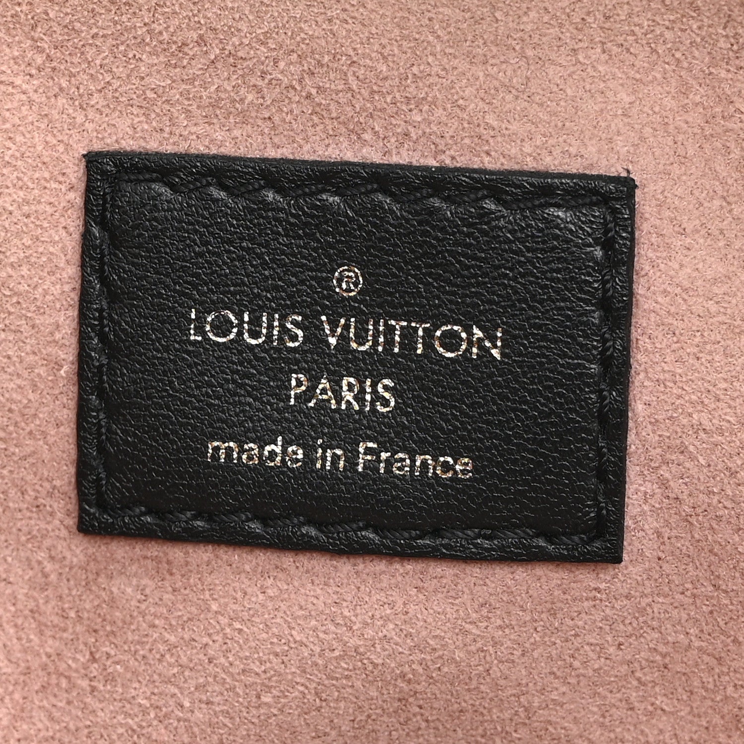 Lambskin Embossed Monogram Coussin PM Black