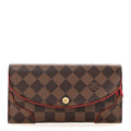 Damier Ebene Caissa Wallet Cherry
