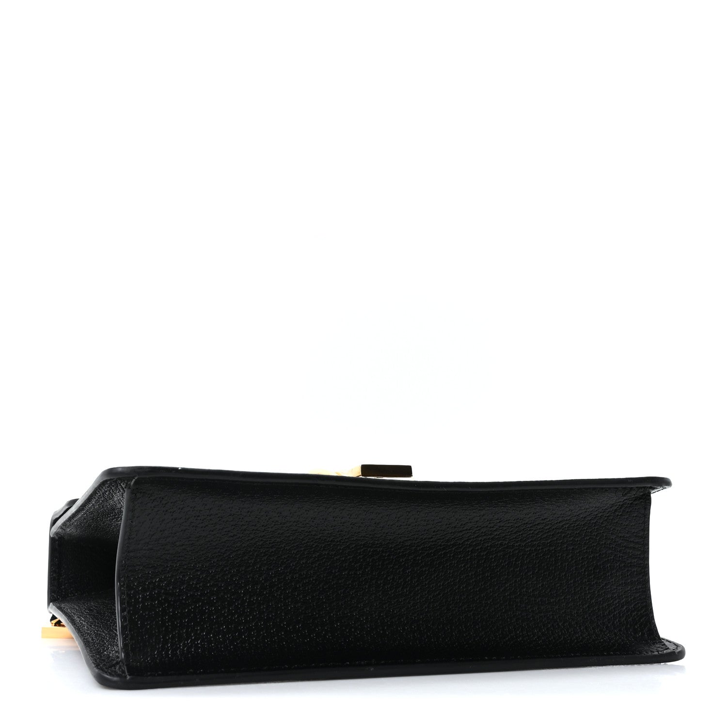 Textured Calfskin Bee Star Print Small Sylvie Shoulder Bag Black
