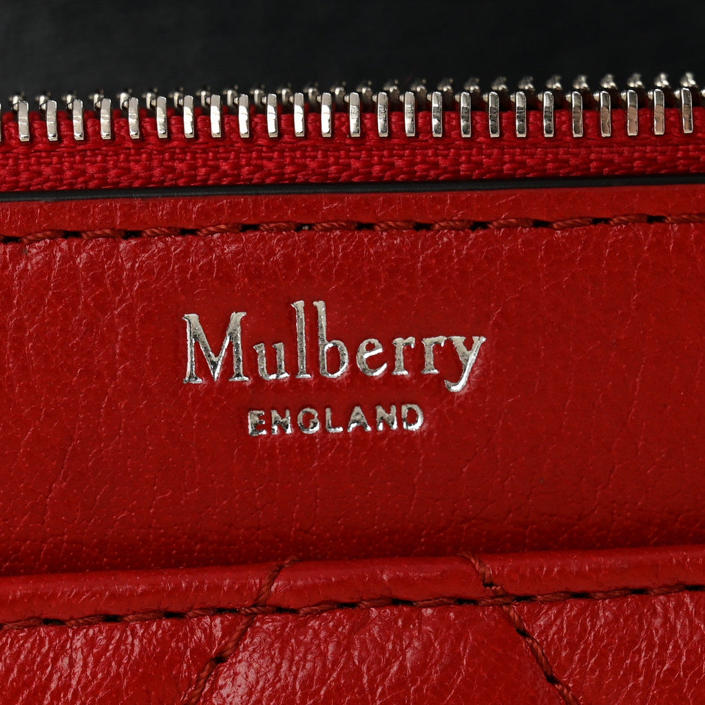 Shiny Buffalo Quilted Darley Shoulder Bag Red