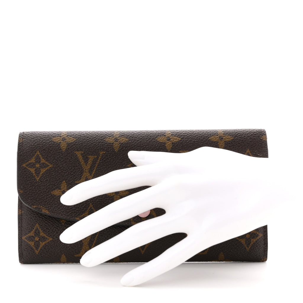 Monogram Emilie Wallet Rose Ballerine