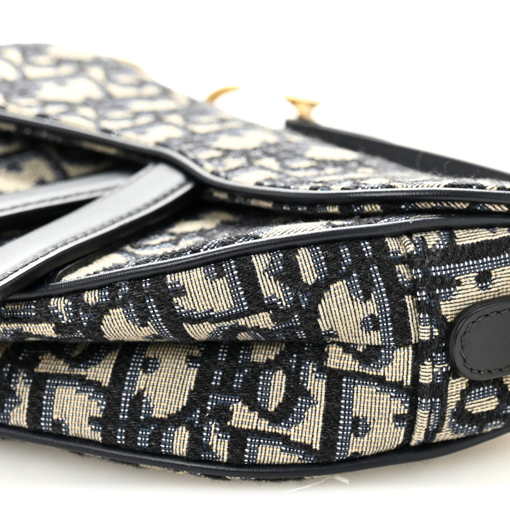 Oblique Mini Saddle Bag Blue