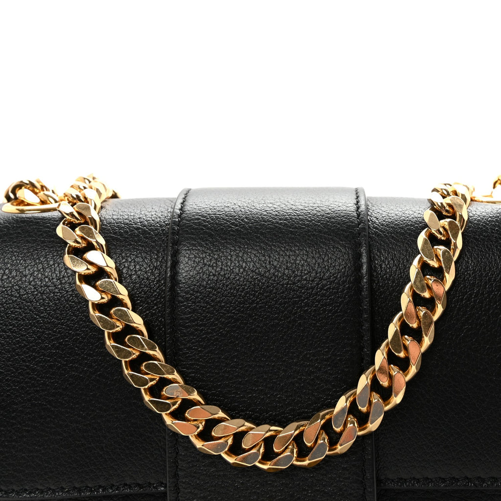 Supple Calfskin Mini Victoire Bag Black