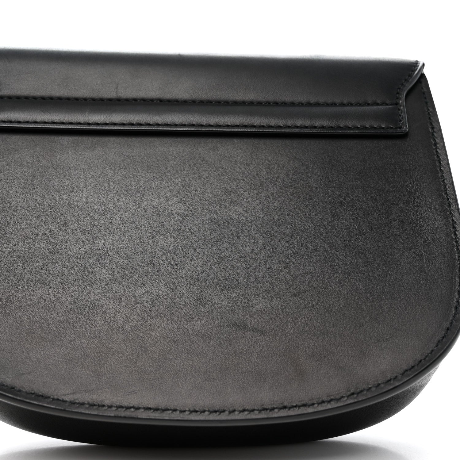 Smooth Calfskin Monogram Medium Kaia Satchel Black