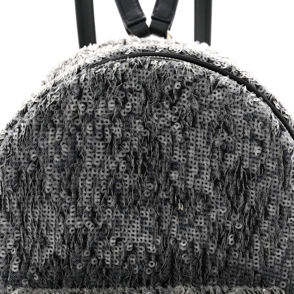 Sequin Waterfall Backpack Grey