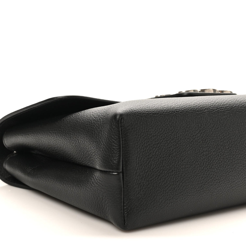 Supple Calfskin Medium Victoire Bag Black