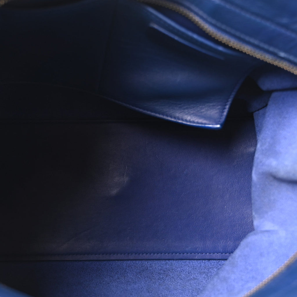 Calfskin Small Classic Y Cabas Royal Blue
